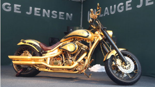 Dubai Displays Most Expensive Motorcycle Made From Gold